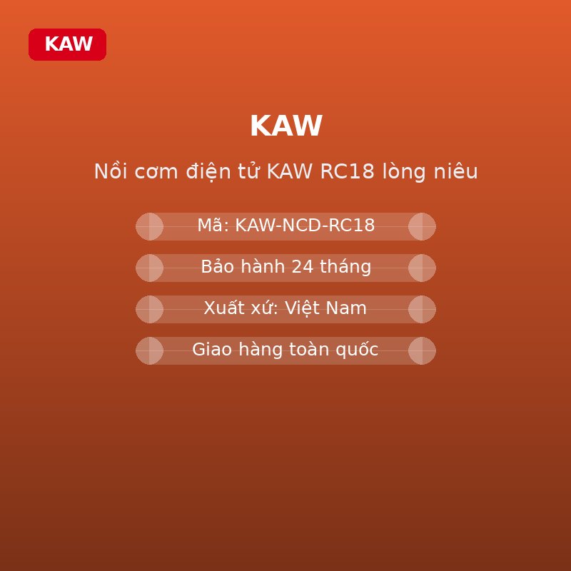 Nồi cơm điện tử AIRA RC18 lòng niêu - thông số